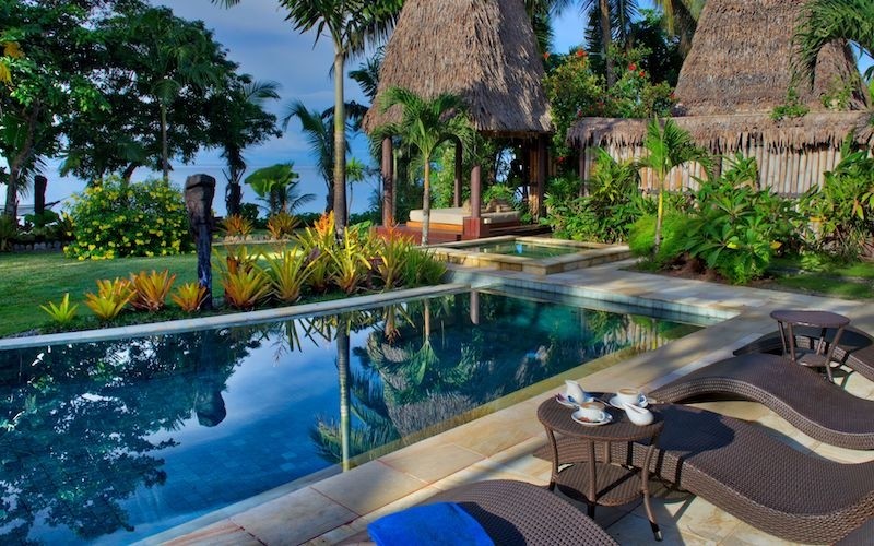 Image of the Residence Pool from Nanuku Auberge Resort.