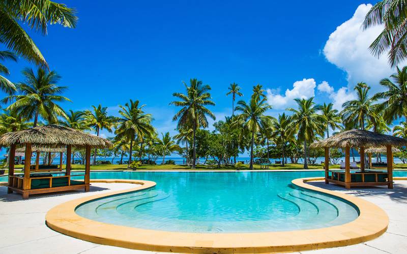 Image of the Poolside from Lomani Island Resort